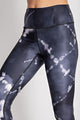 PLUS CASUAL TIE DYE LEGGING | Navy/White - Legging Fetish