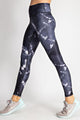 PLUS CASUAL TIE DYE LEGGING | Navy/White - Legging Fetish