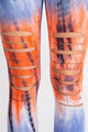 PLUS CASUAL TIE DYE LASER CUT LEGGING | Blue/Orange - Legging Fetish